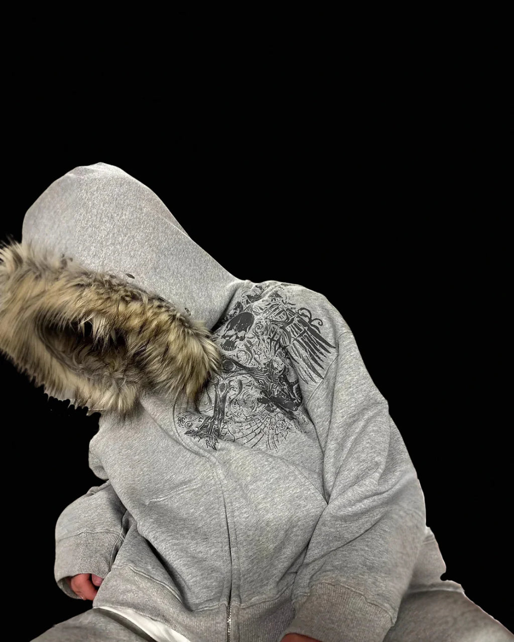ARCTIC EYES FUR HOODIE