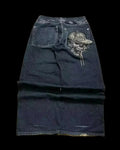 SKULLY WIDE LEG JEANS